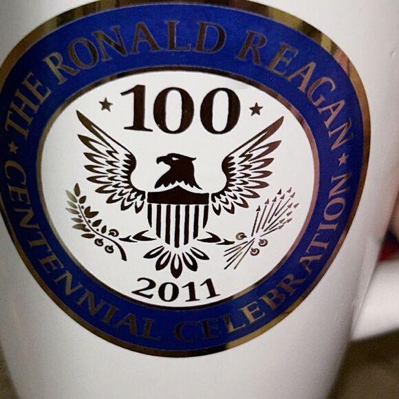 🇺🇸 Ronald Reagan 💯 Centennial Celebration 🥳 Signature🖊️Mug🍵Sturdy & Solid - Picture 4 of 17